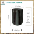 TOPYOKK Stoneware Coffee Bar Utensil Holder Tea & Coffee Spoon & Stirrer Holder - Image 5