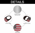 Usa Flag Stainless Steel Bottle Opener Pledge of Allegiance Written on A - Image 3