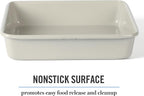 Martha Stewart Gallen 9 Inch Square Nonstick Carbon Steel Cake Pan – Cool Grey - Image 3