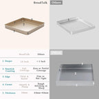 11 Inch Square Baking Sheet Set of 2, Commercial Nonstick Carbon Steel Cookie - Image 4