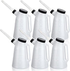 Mifoci 6 Pack 2 Quart Oil Measuring Containers, Translucent Plastic Oil by Mifoci