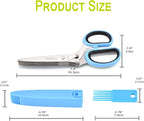 Herb Scissors with 5 Blades & Cleaning Kit, Stainless Steel Kitchen Shears - Image 8