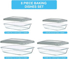 KOMUEE 8 Pieces Glass Baking Dish - Image 2