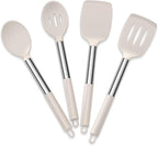 E-far Cooking Utensils Set of 4, Silicone Kitchen Utensils by E-far