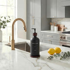 Black Soap Dispenser, Refillable Hand Soap Dispenser - Image 3