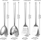 Homquen Stainless Steel Kitchen Utensils Set 4pcs, Cooking Utensils Set - Image 2