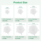 Silicone Stretch Lids – 6 Pack Reusable Food Covers, Flexible Silicone - Image 2