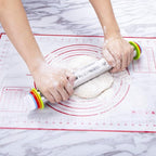 Rolling Pin and Pastry Baking Mat Set, Rolling Pins - Image 5
