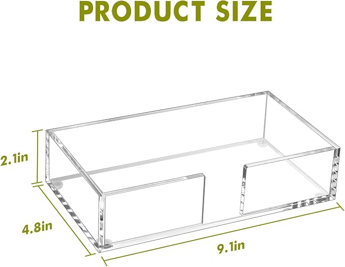 Kordory Acrylic Guest Towel Holder Tray - Image 2