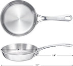 Mini Sauce Pan, Tri-Ply Stainless Steel Pot - Image 2