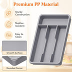 Lifewit Silverware Drawer Organizer Tray, Plastic Cutlery Storage - Image 5