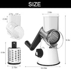 Cambom Rotary Cheese Grater Hand Crank Cheese Shredder - Image 8