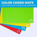 Cooler Kitchen 4 Piece Flexible Plastic Cutting Boards - Image 5