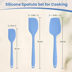 Silicone Spatulas Heat Resistant Food Grade Rubber Spatula, Handle - Image 2