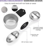 Magnetic Measuring Cups and Spoons Set, N52 Magnetic spoons Nesting Design - Image 4