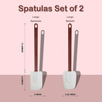 16.5 INCH Silicone Spatulas Heat Resistant Heavy Duty Rubber Spatulas - Image 2