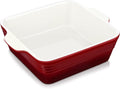 LOVECASA 8x8 inch Baking Pan, 2 Quart Square Cake Pan Baking Dish by LOVECASA