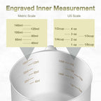 1PCS 2/3Cup Single Measuring Cup, Etched Inner Scale Stainless Steel Measure - Image 3