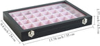 Stratalife Jewelry Organizer 40 Grid Pink Black Jewelry Tray - Image 4