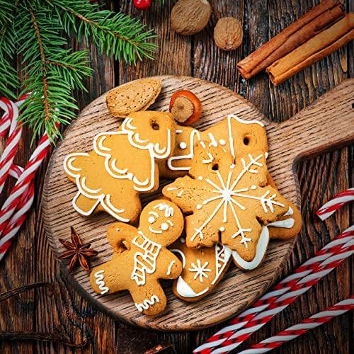 Christmas Cookie Cutter Set - 8 Piece Holiday Cookies Molds with Comfort Grip for Xmas Party Supplies/Favors - Including Glove, Snowman, Gingerbread Man, Star, Snowflakes, Christmas Tree, etc - Image 7