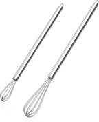 NileHome Mini Whisks Stainless Steel Whisk Set 9" 11"Kitchen Small Wisk Balloon by NileHome