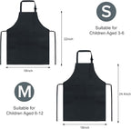 SINLAND Kids Apron with Pocket 2 Pack Children Chef Apron - Image 5