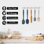 HOTEC Heat Resistant 600℉ BPA-Free Silicone Rubber Spatula Set - Image 5