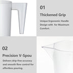 Food-Grade Plastic Measuring Pitcher – 32 Ounce & 4 Cups Measuring Cups - Image 5