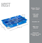 Host Ice Cube Tray with Lid, Makes 15 1.25" Cubes, Durable Silicone Trays - Image 3