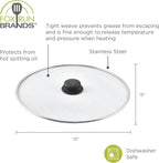 Fox Run Splater Shield, Stainless Steel Mesh Splatter Screen - Image 7