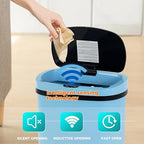 PayLessHere | 13 Gallon Plastic Trash Can | Blue | Automatic Touchless Lid - Image 3