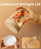 16oz 4 Pack Overnight Oats Containers - Image 3