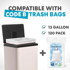 Simpli-Magic 50 Liter / 13.2 Gallon Soft-Close, Smudge Resistant Trash Can - Image 2