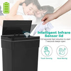BestOffice 13 Gallon Trash Can Automatic Kitchen Trash Can Touch Free - Image 3