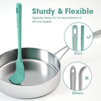 ChefAide 4 Pieces Silicone Spatula Set, Food Grade Rubber Spatula, Upgrade - Image 3