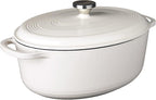 Lodge 7 Quart Enameled Cast Iron Oval Dutch Oven by Lodge