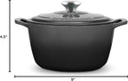 ROSSALLINI Signature Enameled Cast Iron Dutch Oven, Non-Stick Serving Pot - Image 11