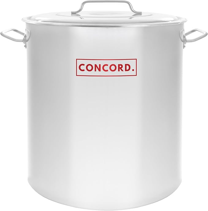 Concord 50 Quart Stainless Steel Stock Pot Cookware by ConcordCookware