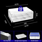 OPNICE Acrylic Clear Desk Organizers and Accessories, 2-Tier Computer Monitor - Image 7