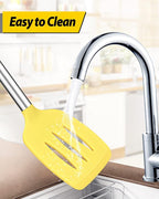 Pack of 2 Silicone Solid Turner, Non Stick Slotted Kitchen Spatulas, High Heat - Image 6