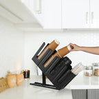 Paper Cup and Lid Holder with Straw Organizer, Disposable Coffee Cup Dispenser - Image 5