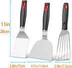 KLAQQED Spatula Set Stainless Steel Kitchen Metal Spatula - Image 7