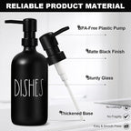 Kitchen Soap Dispenser Set, 16.9 fl oz Hand and Dish Soap Dispensers - Image 3