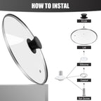 Pan Lid 8 Inch - Tempered Glass Pot Lid - Replacement Pan Cover - Image 7