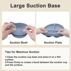 Silicone Baby Feeding Set | Baby Led Weaning Supplies Includes Suction Bowls - Image 5