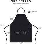4 Packs Chef Apron, Adjustable Aprons - Image 2