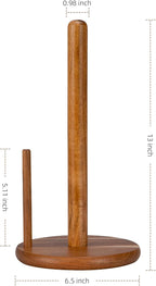 Acacia Wood Paper Towel Holder Countertop, Wooden Paper Towel Holder Thicken - Image 2