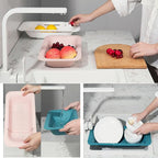 NIWWIN Collapsible Kitchen Colander Strainer, Expandable Over the Sink Colander - Image 6