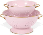 Metal Colander Set of 2, Strainer Basket by Unknown