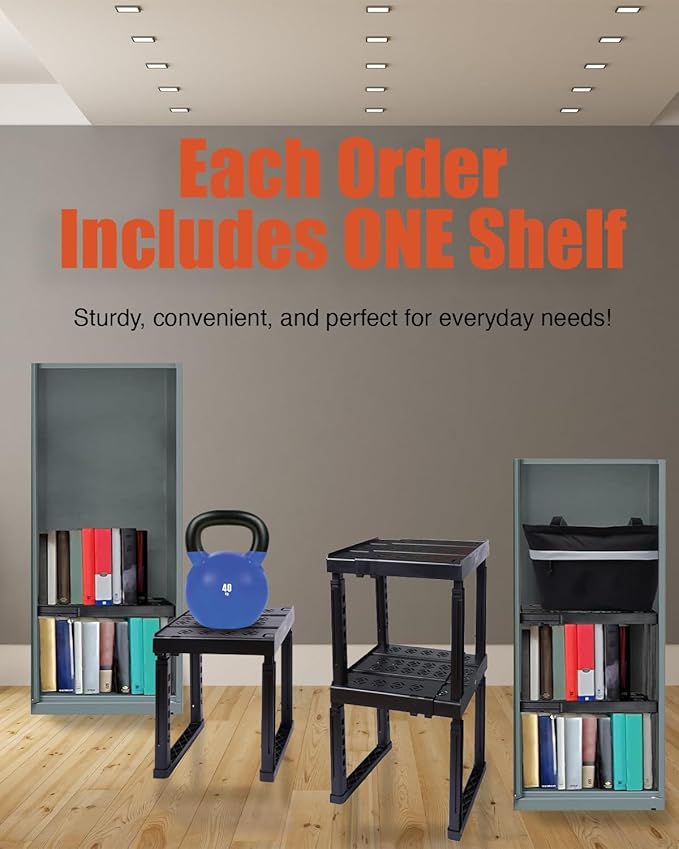 Piffny Locker Organizer Shelf， Adjustable Width and Height, Ideal Locker Shelf - Image 3